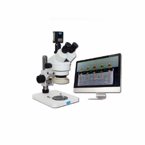 三目HDMI高清视频测量电子体视显微镜  T2-HD228S