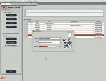 软件界面:多用户档案